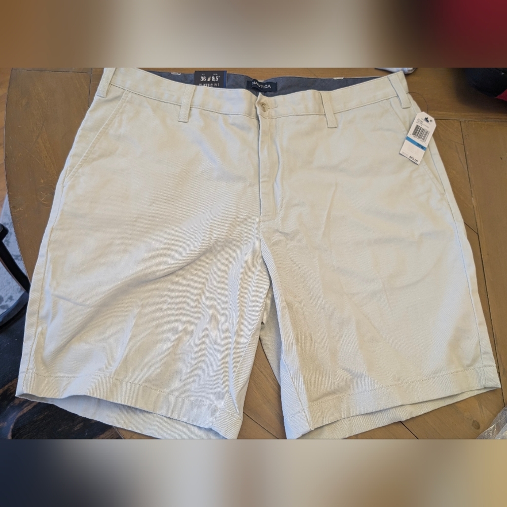 Nautica Men's The Deck Short, Khaki, Size 36, Classic Fit, NEW, NWT!